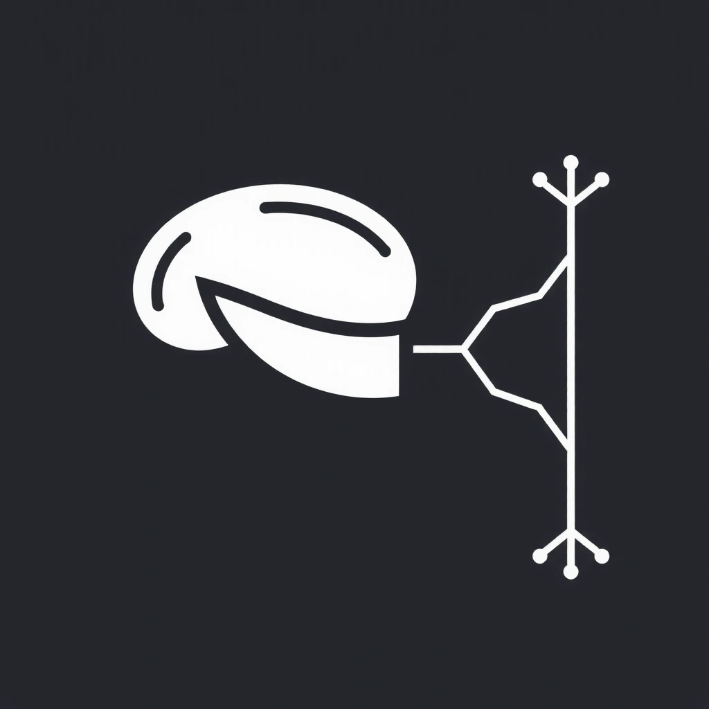 Εικονίδιο που αναπαριστά έναν υγιή μυ με νευρικές συνδέσεις, συμβολίζοντας τη λειτουργία μυών και νεύρων.