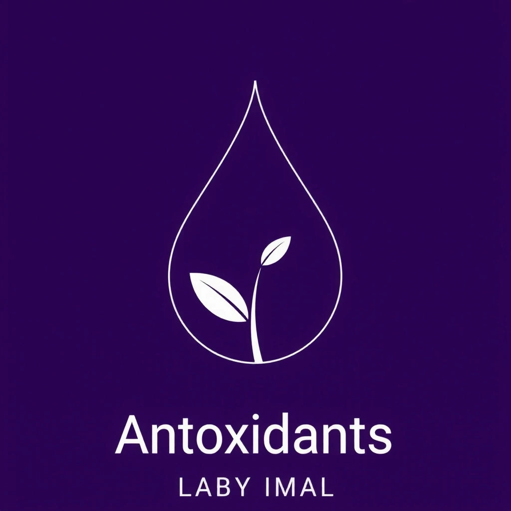 Εικονίδιο σταγόνας με φύλλο, συμβολίζοντας τα αντιοξειδωτικά